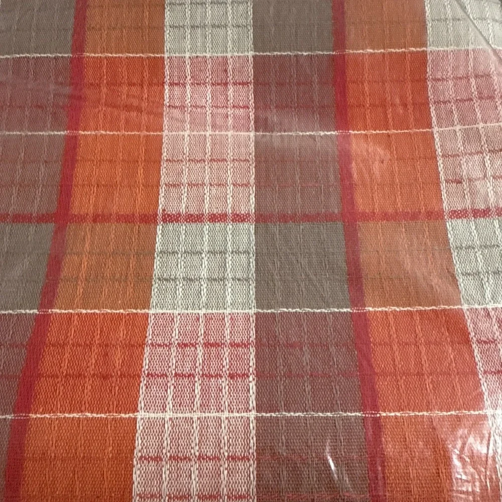 NWT VINTAGE CANNON ALL COTTON BEDSPREAD Double Candy Red Plaid MCM Carefree